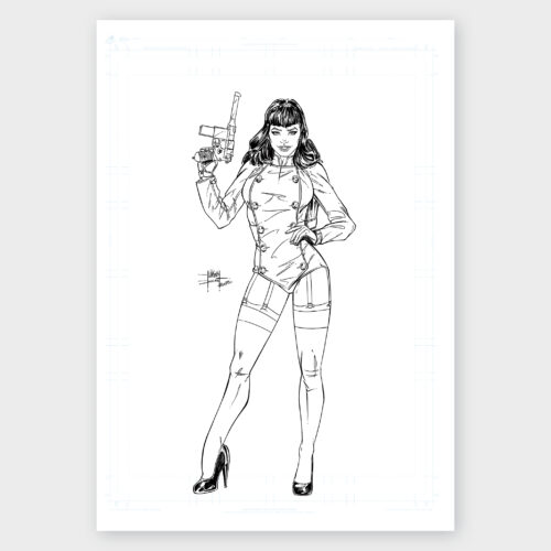 Betty Rocketeer Pin-Up Original Art